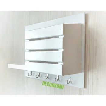 

Wall key made of wood in the hallway with a shelf-box "idiliya"