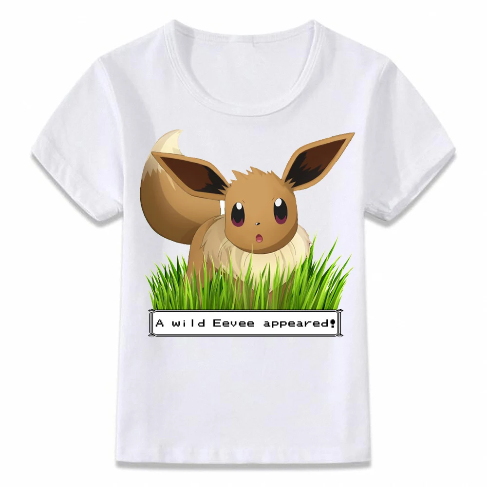 Kids Clothes T Shirt A Wild Eevee Appears In The Wild Pokemon T shirt