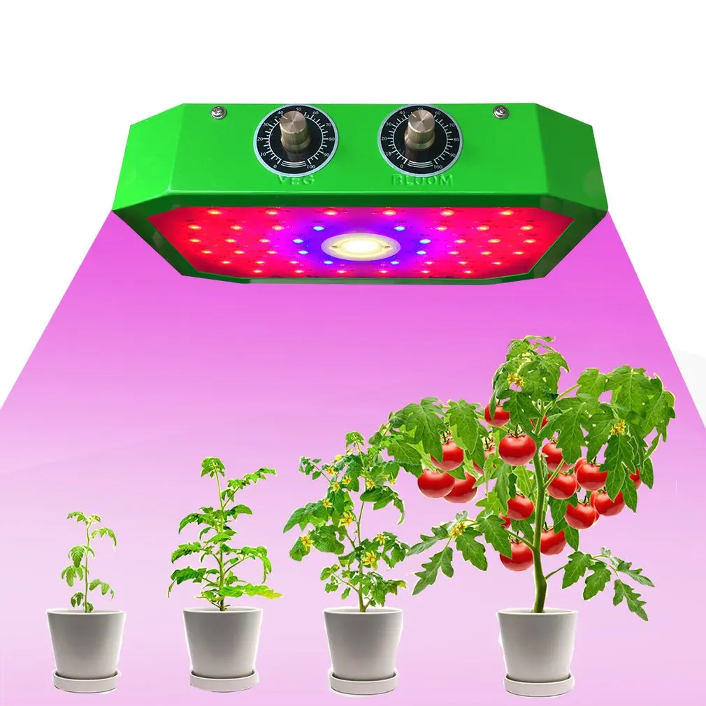Plants LED Grow Light Full Spectrum 1000W Double Chip Red/Blue/UV/IR Long Oblique Angle Light For Indoor Plants VEG BLOOM