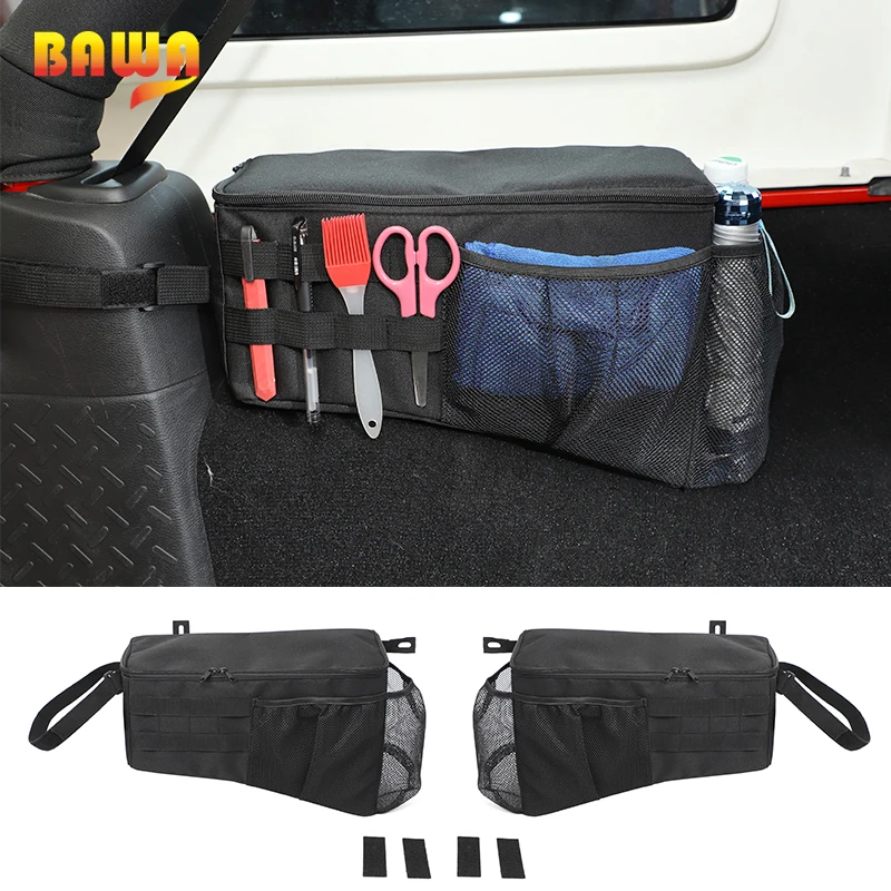 BAWA Stowing Tidying Trunk Storage Bag 4 Door for Jeep Wrangler JK 2007-2017 Multifunction Tail Box Storage Bag