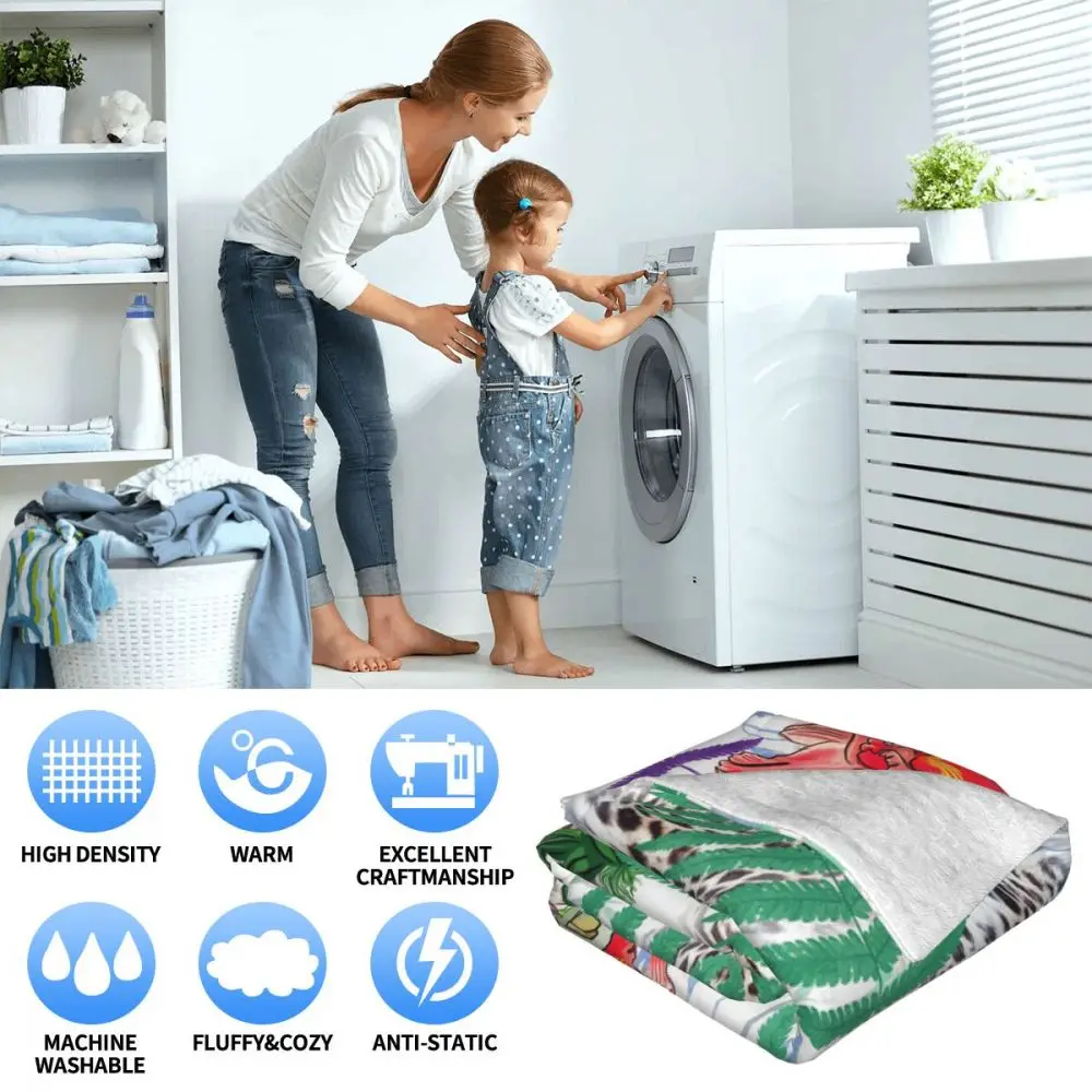 My Hero Academia Collage Anime Bakugo Katsuki Throw Blanket Fuzzy Warm Throws for Winter Bedding 3D Printing Soft Micro Fleece