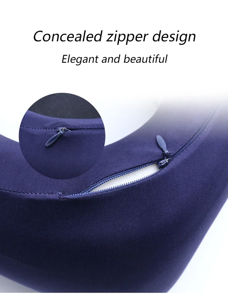 U-shaped Neck Pillow Slow Rebound Memory Foam Relieve Soreness Protection of The Cervical Spine Nap Aircraft Neckrest Pillow