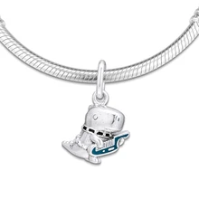 Бусины Подходят для браслетов ожерелья 925 пробы-серебро-ювелирные изделия динозавр Динозавр панк группа Подвески