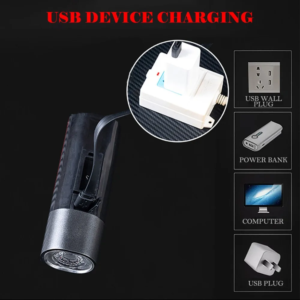 Велосипедные фары USB перезаряжаемые 360 градусов вращающийся Фары Водонепроницаемый светодиодный свет 360 градусов вращающийся горный велосипед 50A21