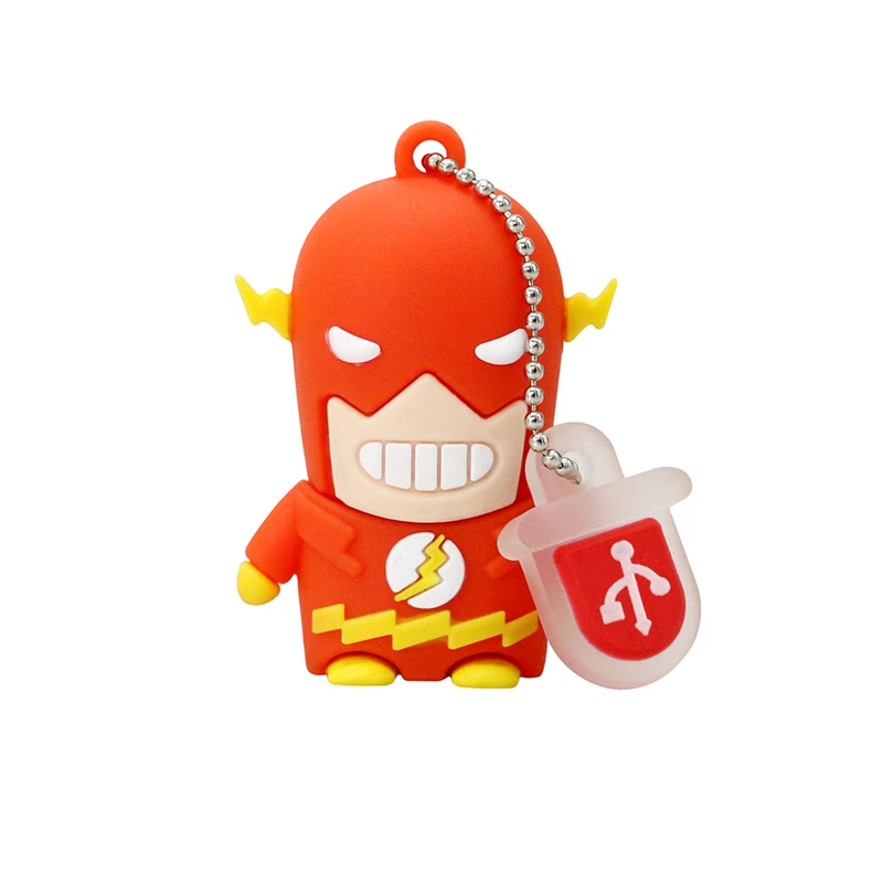 Флешка, Spider-man, Капитан Америка, супергерой, Железный человек, Супермен, Usb флешка, 128 ГБ, 256, 8, 16, 64, 32 ГБ, USB флеш-накопитель, usb2.0, подарок - Цвет: The Flash