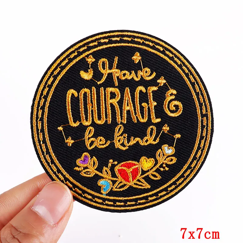 Rainbon Cartoon Letter Applique Embroidered Patches On Clothes DIY Love Heart Patch Iron On Patches For Clothing Stickers Badges 