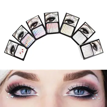 

Fashion Tattoo Diamond Makeup Eyeliner Eyeshadow Face Sticker Jewel Eyes Makeup Crystal Eyes Sticker