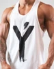 2022 Big Y Men Bodybuilding Tank Tops Gym Workout Fitness Cotton Sleeveless Shirt Running Clothes Stringer Summer Casual Vest 1