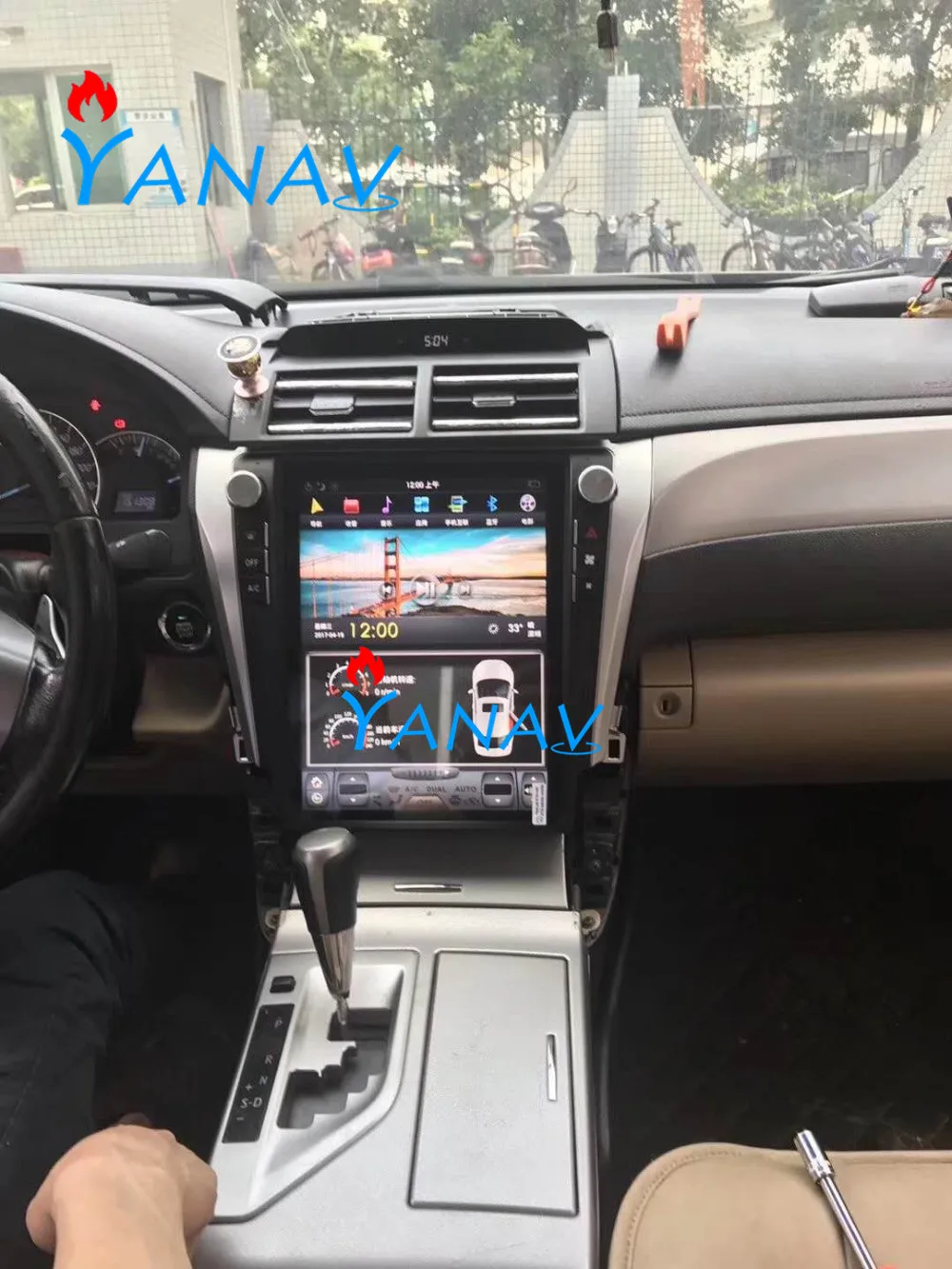 Мультимедийный плеер на Android 12 1 вертикальный экран 9 0 дюйма в стиле tesla для Toyota Camry