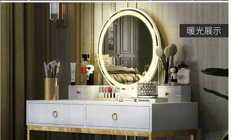 Скандинавский свет роскошный туалетный столик спальня современный простой твердый деревянный туалетный столик многофункциональный с легкой простой веб-web T