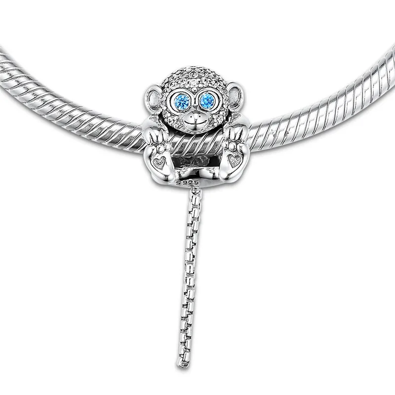 Sparkling-Monkey-Silver-925-Original-Charm-Beads-for-Jewelry-Making-2019-Summer-Mixed-Color-Crystal-Animal (4)