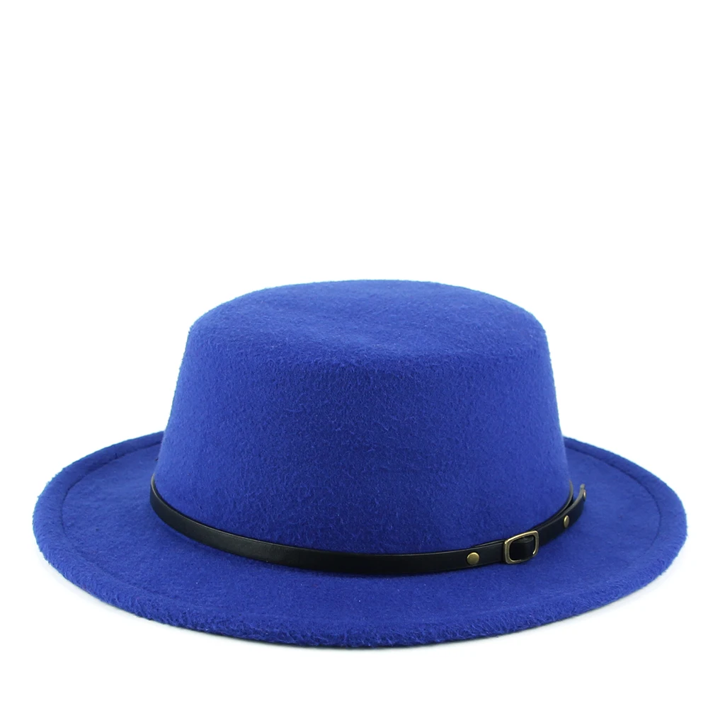Женская Фетровая Шляпа Fedora, зимние шляпы с широкими полями, осенняя мода, церковная женская имитация шерсти, мужская шляпа-котелок, Панама, сомбреро, Кепка