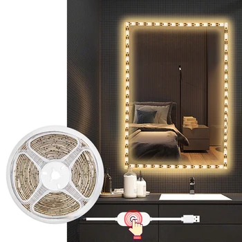 

Tocador con espejo Makeup Mirror Light String USB 5V Dressing Table Lamp Tape Led 220V Vanity Mirror Light Tocador maquillaje