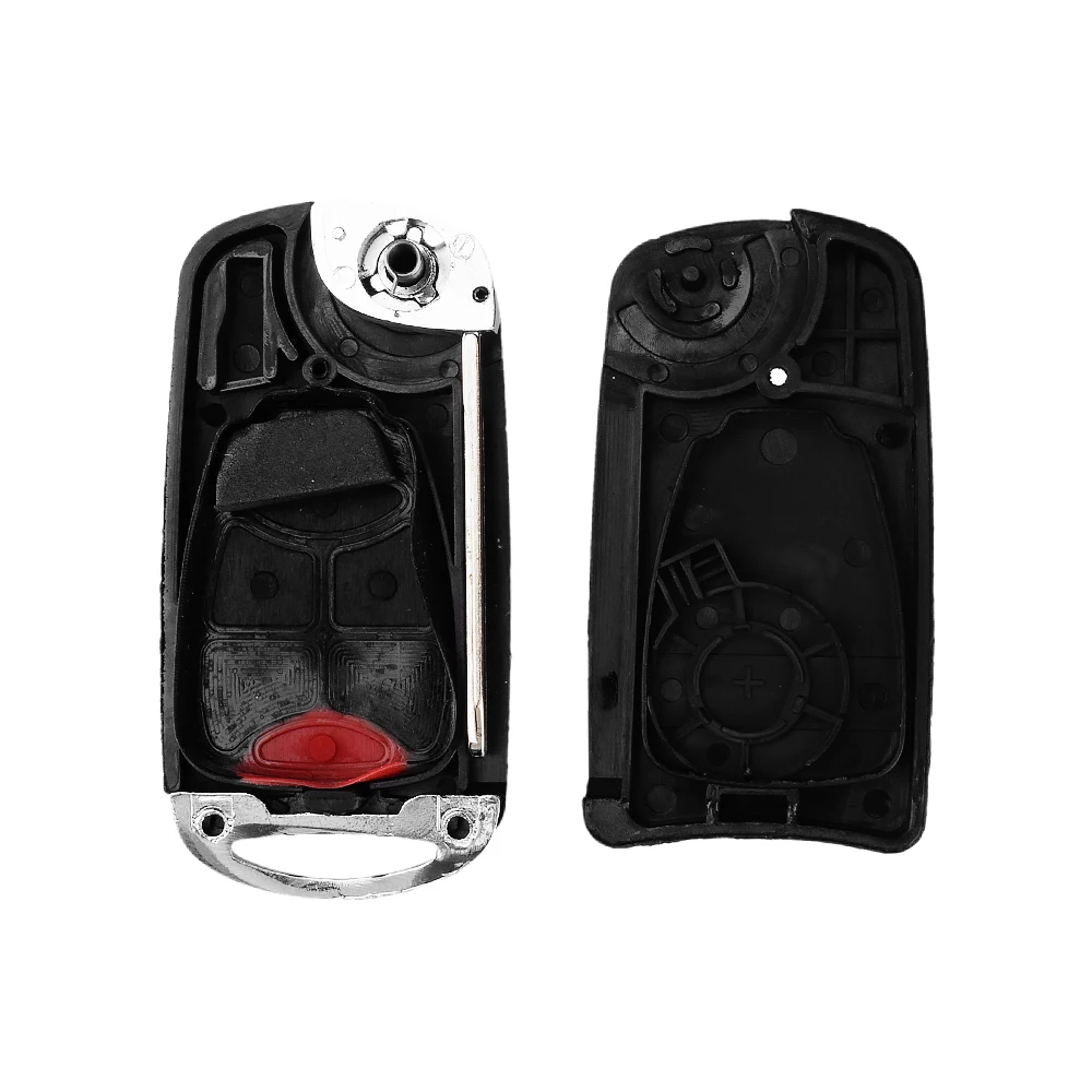 KEYYOU Replacement Modified Remote Key Shell For Chrysler Dodge Jeep Avenger Nitro Fob 4 Buttons Auto Car Flip Key Case Cover
