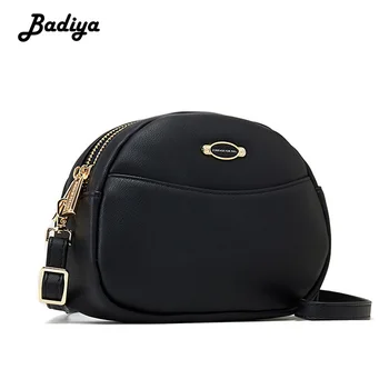 

Womens Leather Crossbody Phone Bag Dual-Zipper Single Shoulder Bag Travel Coin Card Purse Large Capacity Female Messenger Bag ​