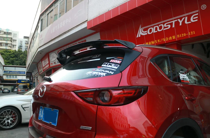 Для Mazda 3 axela хэтчбек CX-5 CX-4 задний спойлер крыло VT стиль автомобиля хвост крыло ABS пластик краски ing цвет