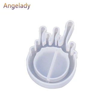 

Flat Rings Mould Collection Handmade DIY Jewelry Making Ring Silicone Mold Crystal Epoxy Molds F3MD