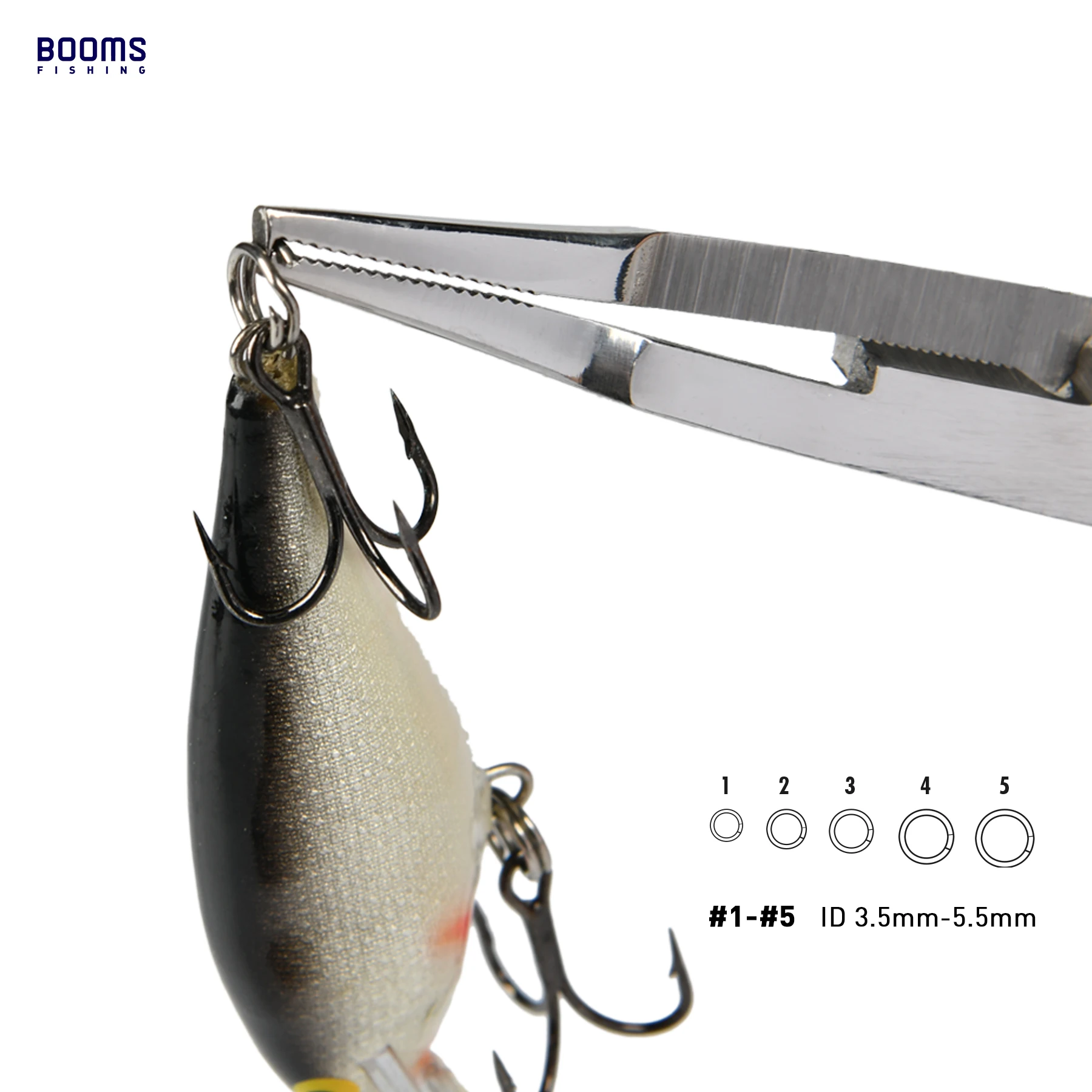 Booms Fishing H01 Multifunctional Fishing Pliers Scissor Stainless Steel Tool with Lanyard