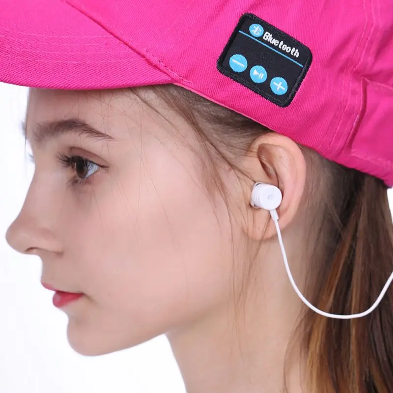 Беспроводная Bluetooth уличная спортивная бейсболка с гарнитурой, Музыкальная шляпа от солнца, модная Беспроводная bluetooth-гарнитура, беспроводная