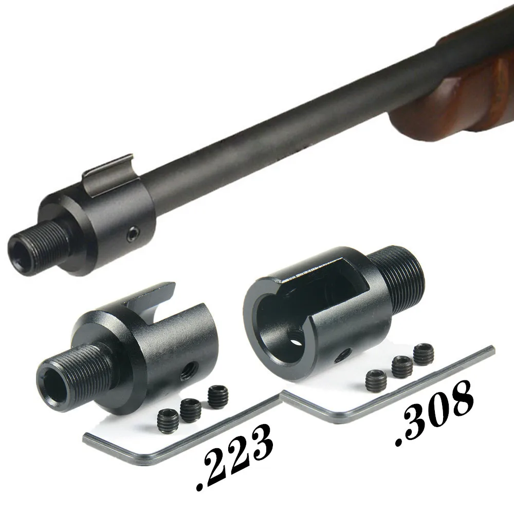 

Aluminum Barrel End Thread Protector for Ruger 1022 10/22 Muzzle Brake 1/2x28 5/8x24 .750 Adapter Combo .223 .308 Compensator