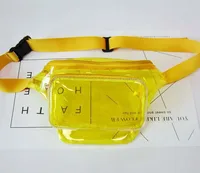 3pcs 2021 New Women Pvc Jelly Transparent Fanny Packs Summer Beach Waterproof Waist Bags 2