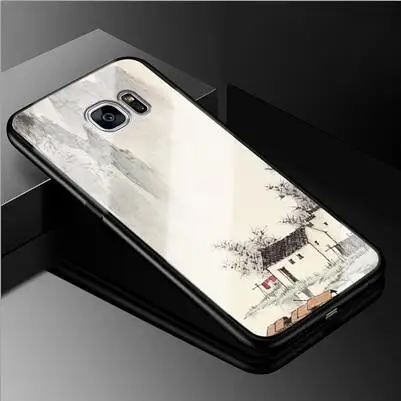 A5 Чехол для samsung Galaxy S7 Edge из закаленного стекла с рисунком из мягкого силикона с узором Чехлы для samsung Galaxy S 7 Edge задняя крышка - Цвет: A5