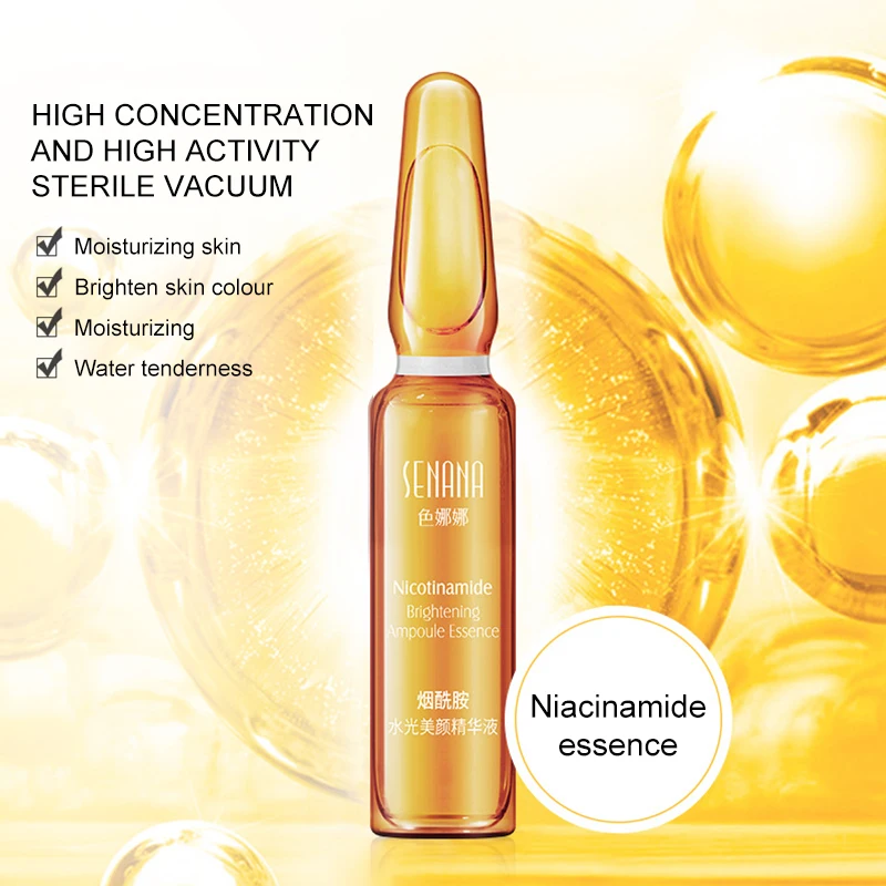 

Niacinamide Whitening Face Serum Ampoule Moisturizing Anti-Aging Wrinkle Lifting Firming Skin Essence Relieve Dull Elastic Skin