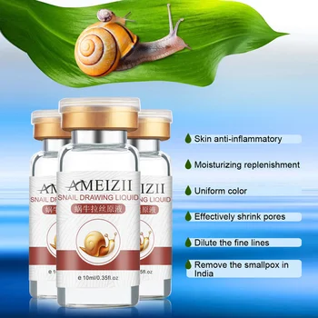 

Hot sale Hyaluronic Acid Snail Essence Moisturizing Whitening Lifting Anti-Aging Essence Face Care