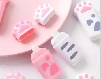 

50pcs/Lot Wholesale Lovely Cat Claw Correction Belt Student Stationery Gift School Supplies Correction Tape Free Shipping 001