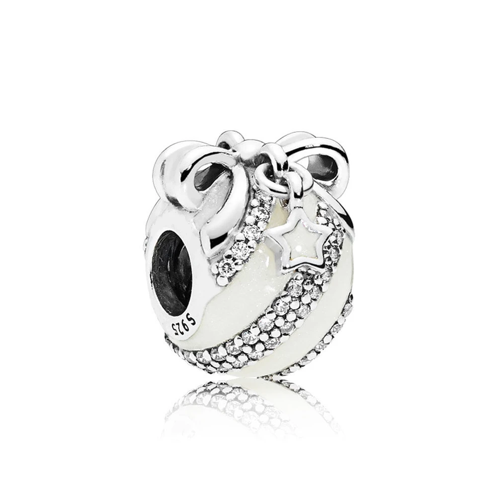 Cuentas de plata esterlina 925 auténtica para adornos de Navidad, Charm Fit Fashion Pandora, regalo, joyería artesanal|Cuentas| - AliExpress