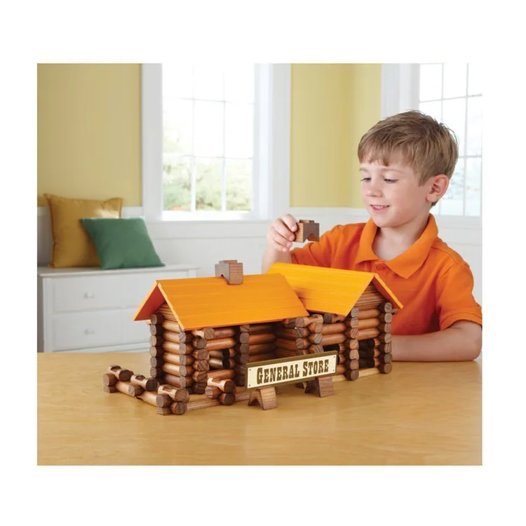 

Wooden Toys TREE * Haus165pcs Built Cabin Creative Architecture Lincoln Room