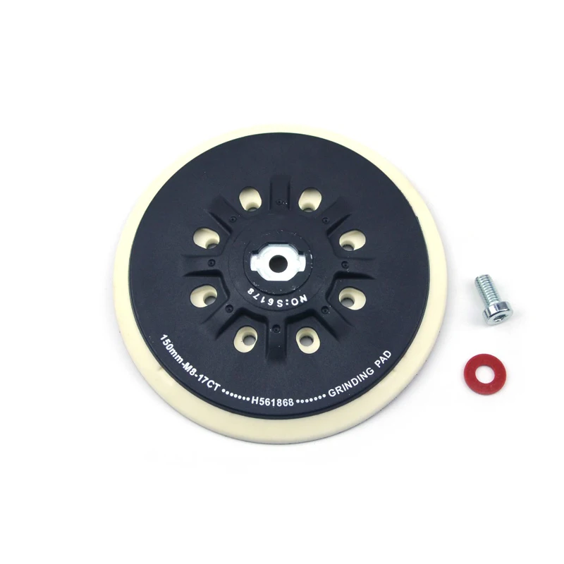 

For 6 Inch Hook And Ring Sanding Disc, Grinding Machine Accessories 17 Holes Sandpaper Sticky Disc