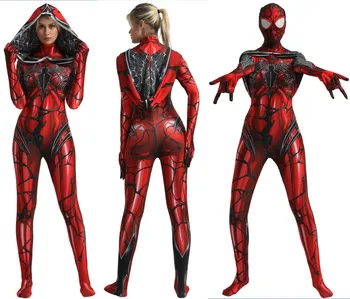

Venom Gwen Stacy Spider Costume Cosplay Scarlet blood Gwen Stacy Cosplay Zentai Suit Superhero Costume