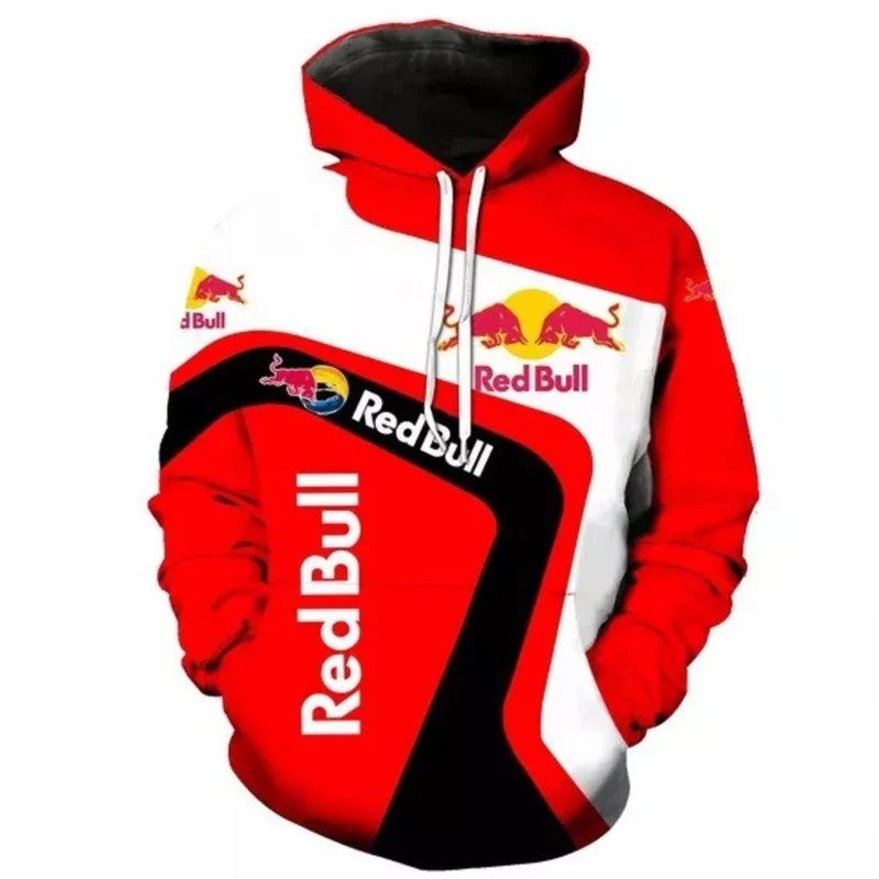 Sudadera con capucha para hombre, con estampado 3D de animales extremos, ropa de calle informal de manga larga, Color Rojo
