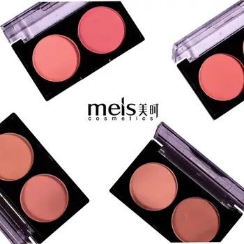 

Meis Makeup Cheek Blush Powder 2 Color blusher different color Powder pressed Foundation Face Makeup Blusher Palette MS0269