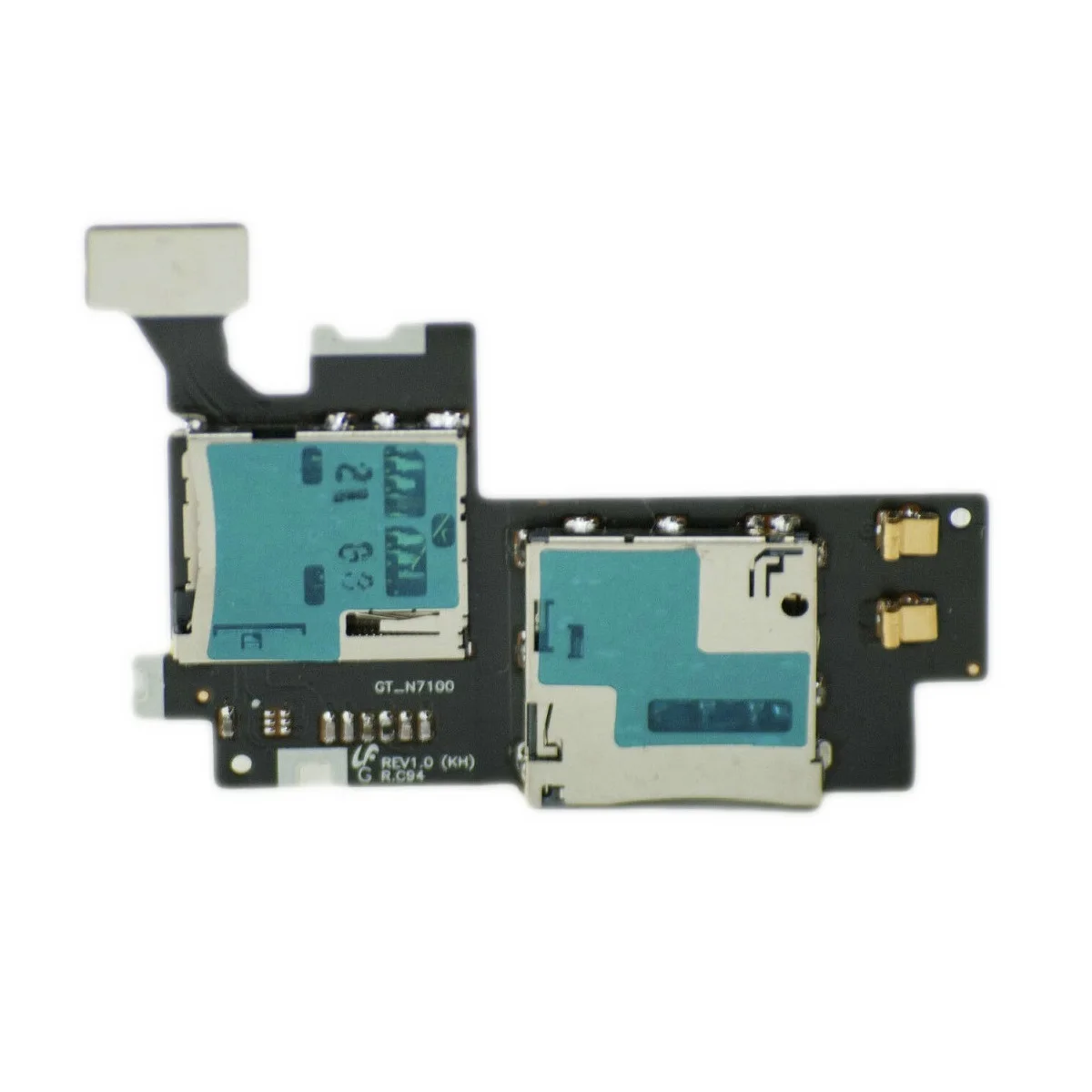 

SIM And MicroSD Memory Card For Samsung Galaxy Note 2 GT-N7100 Holder Slot Connector Flex Cable N7105 I317 T889 L900 I605 R950