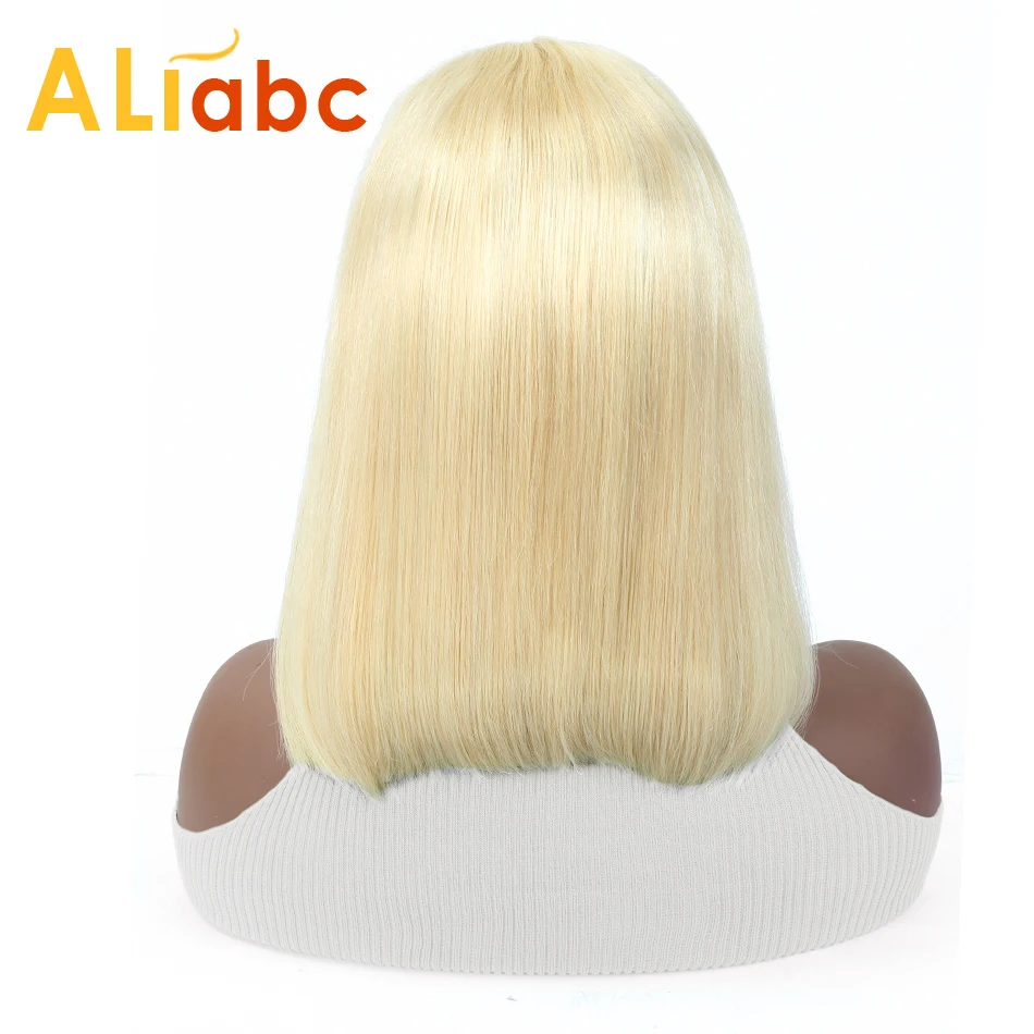 Aliabc 13x4 светлые Синтетические волосы на кружеве Парики Малайзии#613 короткий Боб Синтетические волосы на кружеве человеческих волос парики для чернокожих Для женщин Синтетические волосы на кружеве парик