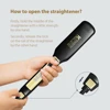 KIPOZI Professional  Hair Straightener and Curling Iron with Digital  LCD Display Titanium Flat Dual  Fast Heating Styling Tool 4
