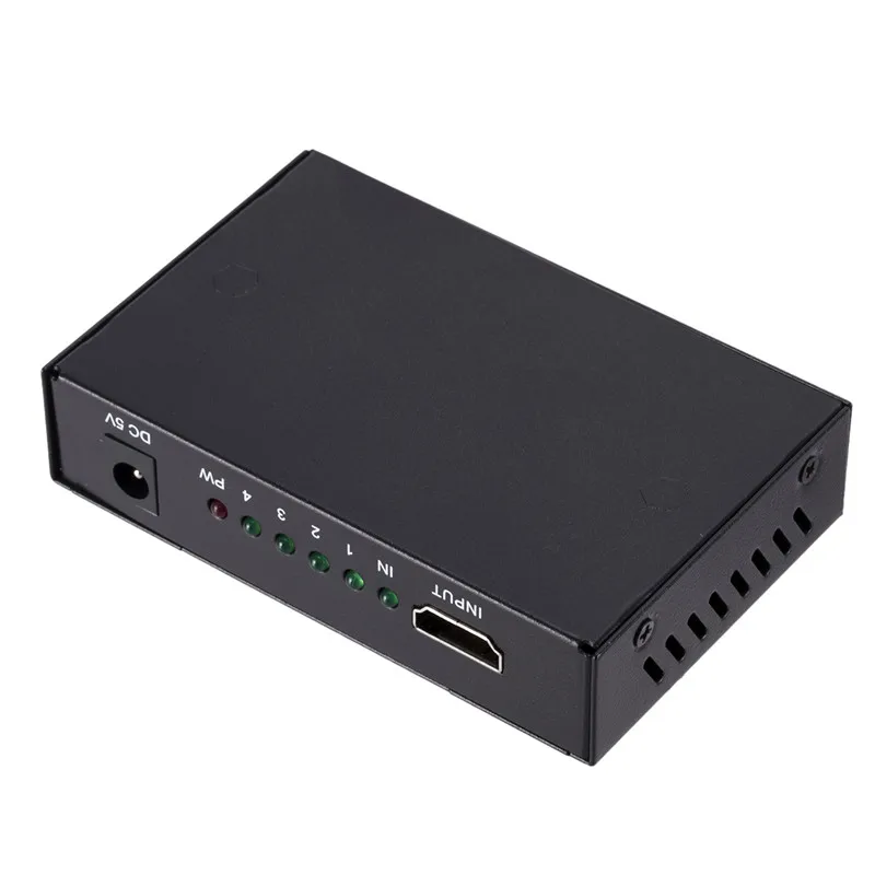 4K* 2K Переключатель HDMI 1 вход 4 Выход HDMI коммутатор 1X4 для xbox 360 PS4/3 Смарт Android HDTV 5 порт HDMI адаптер