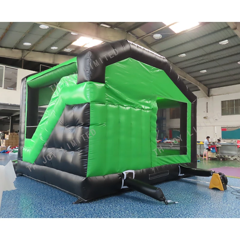 Hot Sale 5x5x3.5mh Inflatable Dry Slide Jumping Castle Bouncers House For Amusement park / Backyard Funny Party 4