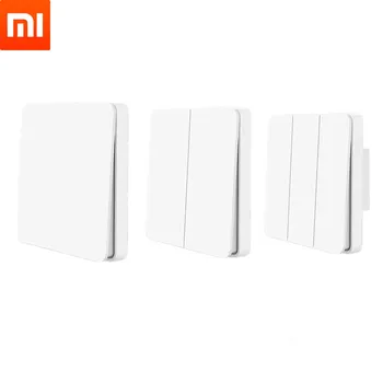 

Xiaomi Mijia Smart Wall Switch Single / Double Open Dual Control Lamp wire 2 Modes Over Intelligent Lamp Lights Switch