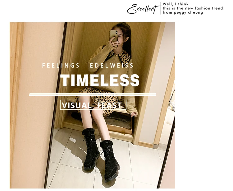 Women's Mid Calf Boots Booties Woman Low Heel Shoes Lace Up Round Toe Winter Footwear Australia Luxury Designer White