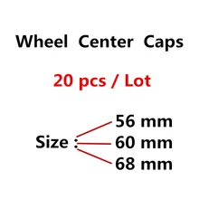 20pcs 68mm 60mm 56mm Black Blue White Wheel Center Hub Caps Badge Rim Caps Cover Logo Car Styling Accessories For Alpina