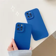 13 Pro Case Luxury Matte Lens Protect Silicone Cover for iPhone 12 Pro 11 7 8 Plus XR XS X SE 2020 Rubberized Phone Cases 13