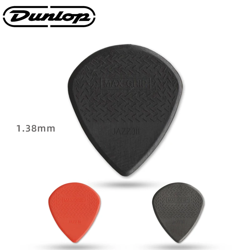 

Dunlop Pick. 471R3 MAX-GRIP JAZZ 3 nylon material non-slip/wear-resistant acoustic/electric guitar picks. 1.38mm thickness.