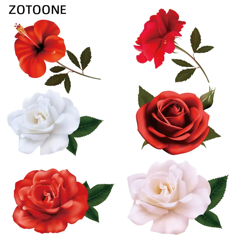 ZOTOONE искусственные цветы утюжок для переноса Аппликации полосы наклейки на