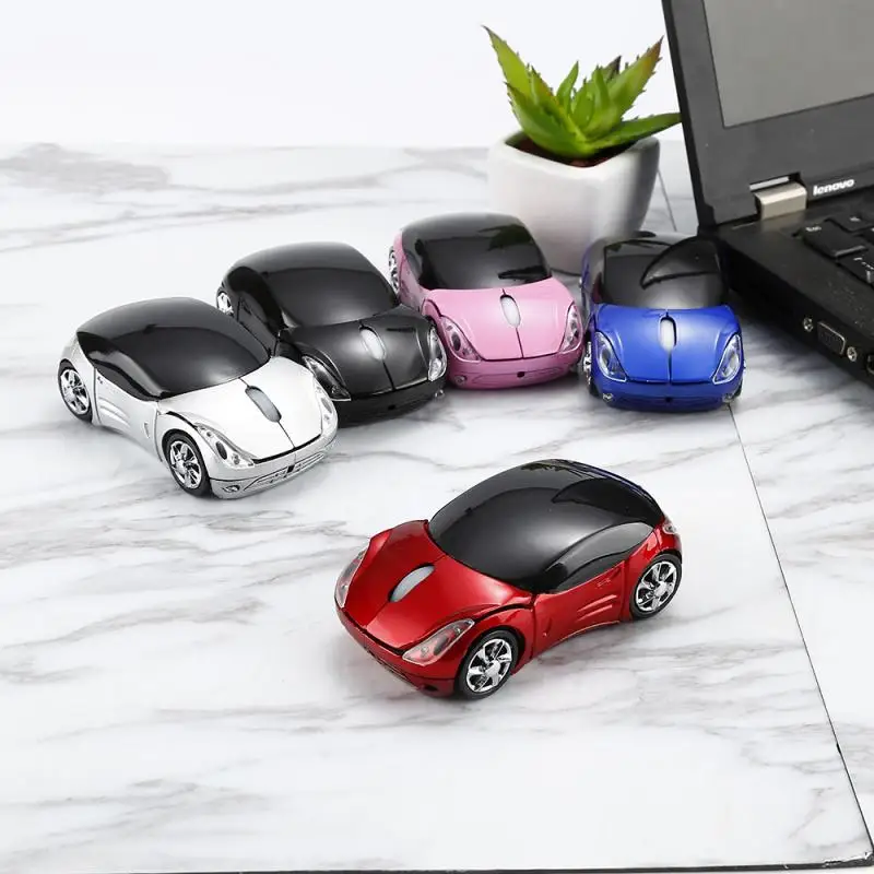 Креативная 2,4 GHz 1200 dpi Беспроводная оптическая мышь в форме автомобиля USB прокрутка мыши компьютер Профессиональный для ПК ноутбук с USB Приемником