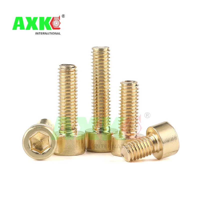 

Brass DIN912 Hexagon Socket Head Cap Screws DIN912 [M3 M4 M5 M6 M8] Pure Brass Hex Hexagon Socket Cap Head Screws
