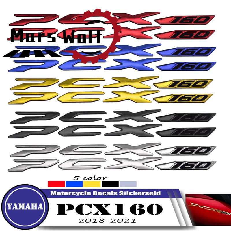 

Для Honda PCX150 PCX160 PCX стикеры мотоцикла эмблема значок 3D наклейка приподнятый Танк колесо танка наклейки аппликация эмблема