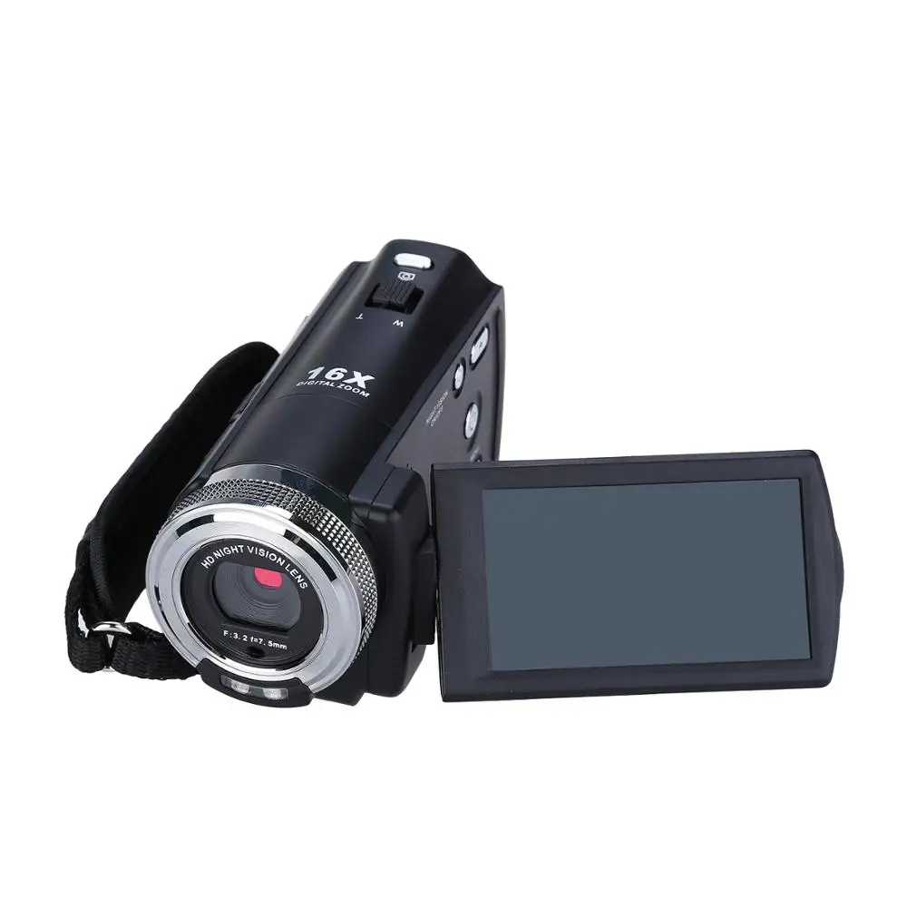 Цифровой видеорегистратор ORDRO 3 0 дюйма ЖК дисплей 1080P FHD 16x зум DVR ИК ночное видение